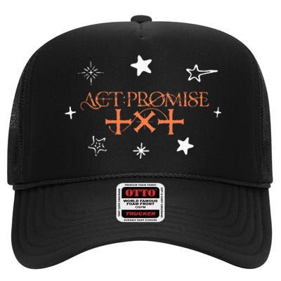 Txt Act Promise 2024 Tomorrow X Together Lover High Crown Mesh Back Trucker Hat