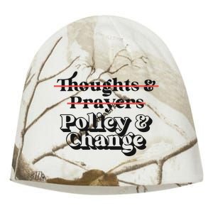 Thoughts And Prayers Policy And Change Kati - Camo Knit Beanie