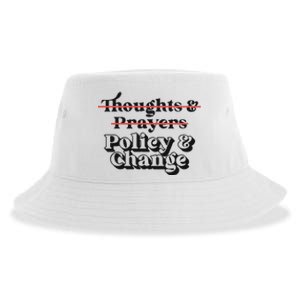 Thoughts And Prayers Policy And Change Sustainable Bucket Hat