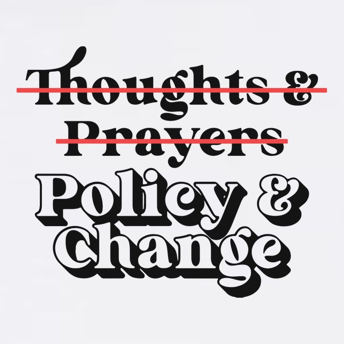 Thoughts And Prayers Policy And Change Mousepad