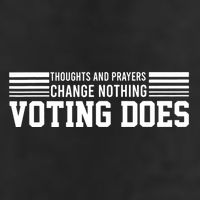 Thoughts And Prayers Change Nothing Voting Does Beanie