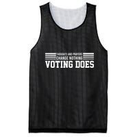 Thoughts And Prayers Change Nothing Voting Does Mesh Reversible Basketball Jersey Tank