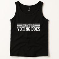 Thoughts And Prayers Change Nothing Voting Does Tank Top