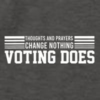 Thoughts And Prayers Change Nothing Voting Does Vector Backpack
