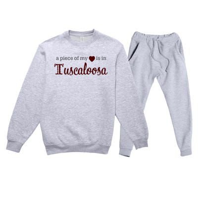 Tuscaloosa - A Piece of My Heart - Alabama AL Premium Crewneck Sweatsuit Set