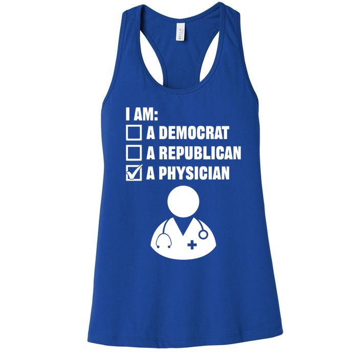 Treating A Patient Gift Physician Medicine Doc Medical Doctor Gift Women's Racerback Tank