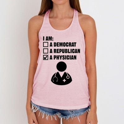 Treating A Patient Gift Physician Medicine Doc Medical Doctor Gift Women's Knotted Racerback Tank