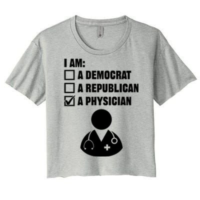 Treating A Patient Gift Physician Medicine Doc Medical Doctor Gift Women's Crop Top Tee