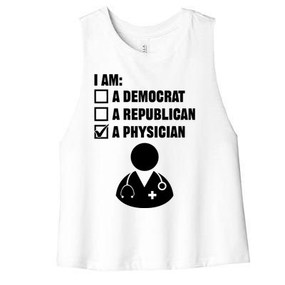 Treating A Patient Gift Physician Medicine Doc Medical Doctor Gift Women's Racerback Cropped Tank