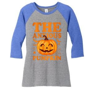 The Anxious Pumpkin Cool Gift Women's Tri-Blend 3/4-Sleeve Raglan Shirt