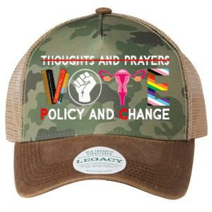 Thoughts And Prayers Vote Policy And Change Equality Rights Legacy Tie Dye Trucker Hat