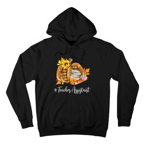 Teacher Assistant Pumpkin Latte Fall Autumn Thanksgiving Hoodie