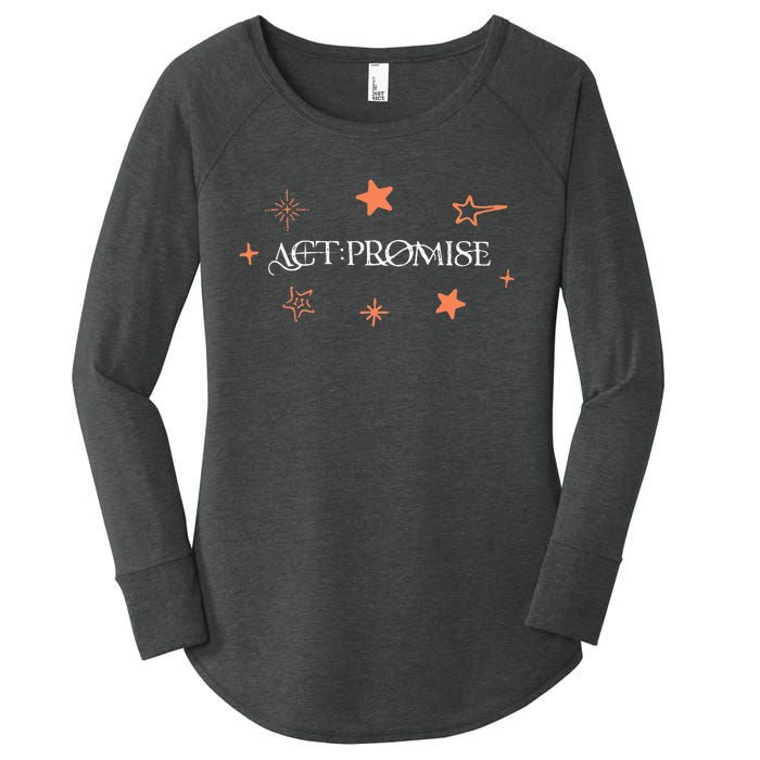 Txt Act Promise 2024 Tomorrow X Together Women's Perfect Tri Tunic Long Sleeve Shirt