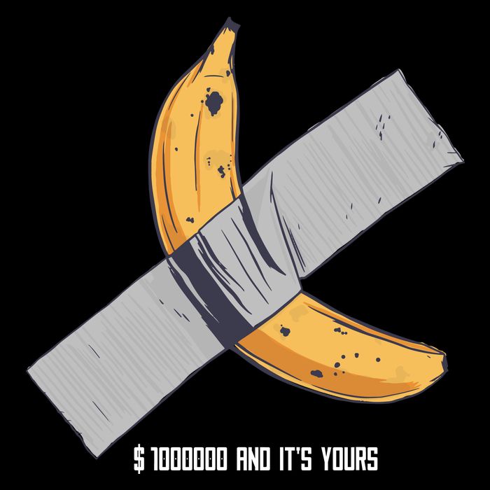 Taped Banana Funny Backpack