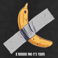Taped Banana Funny 25L Jumbo Tote