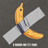 Taped Banana Funny Cotton Canvas Backpack