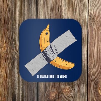 Taped Banana Funny Coaster