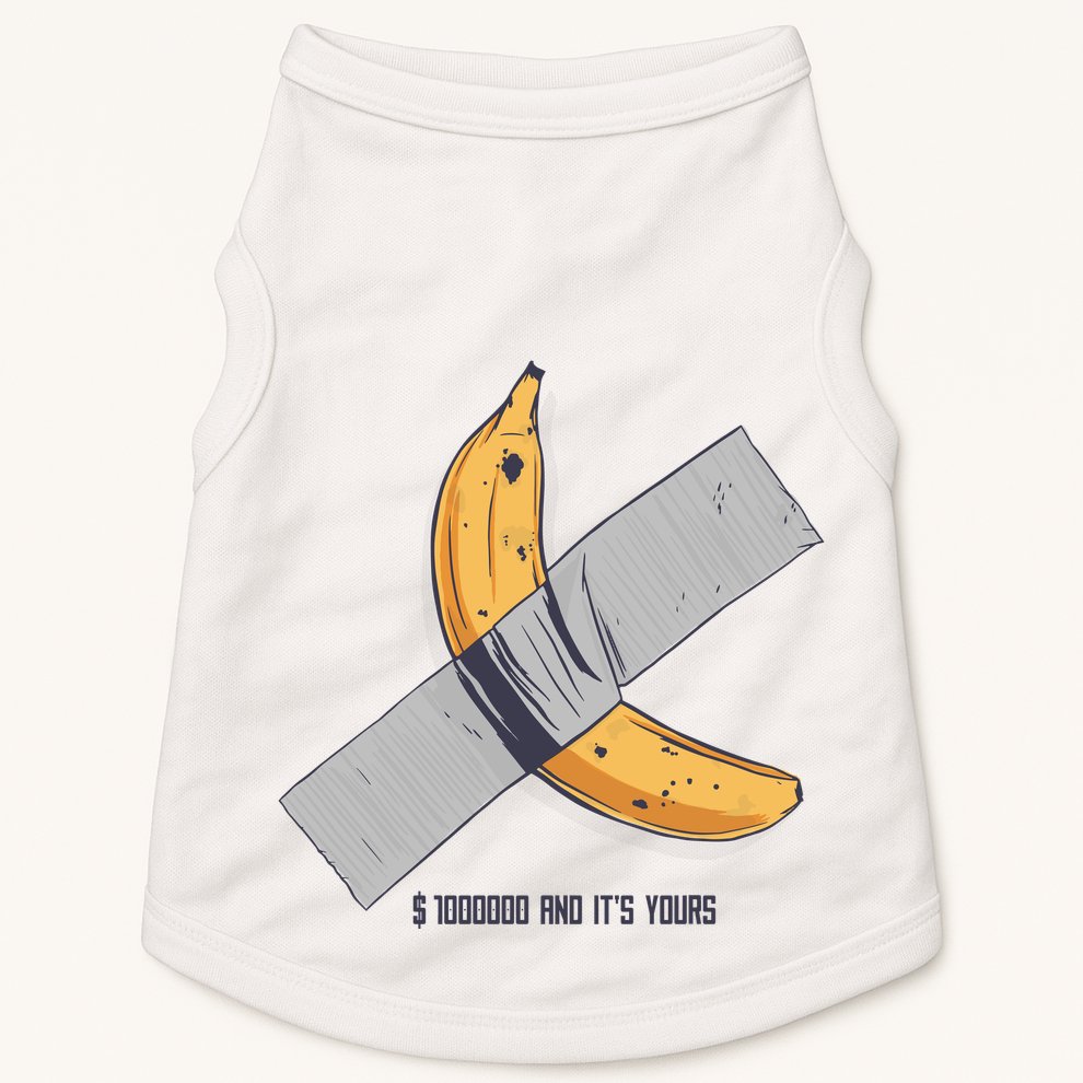 Taped Banana Funny Doggie Tank