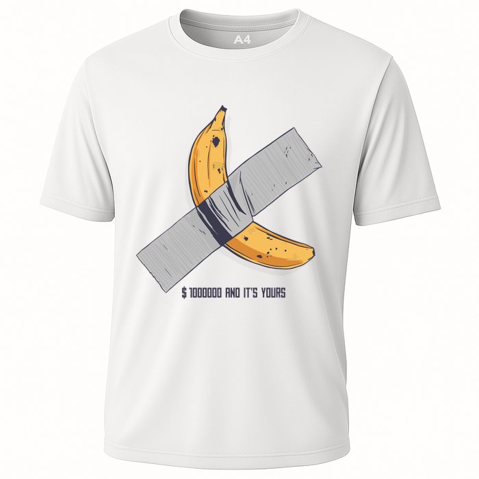 Taped Banana Funny Cooling Performance Crew T-Shirt