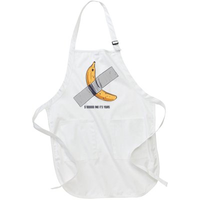 Taped Banana Funny Full-Length Apron With Pockets