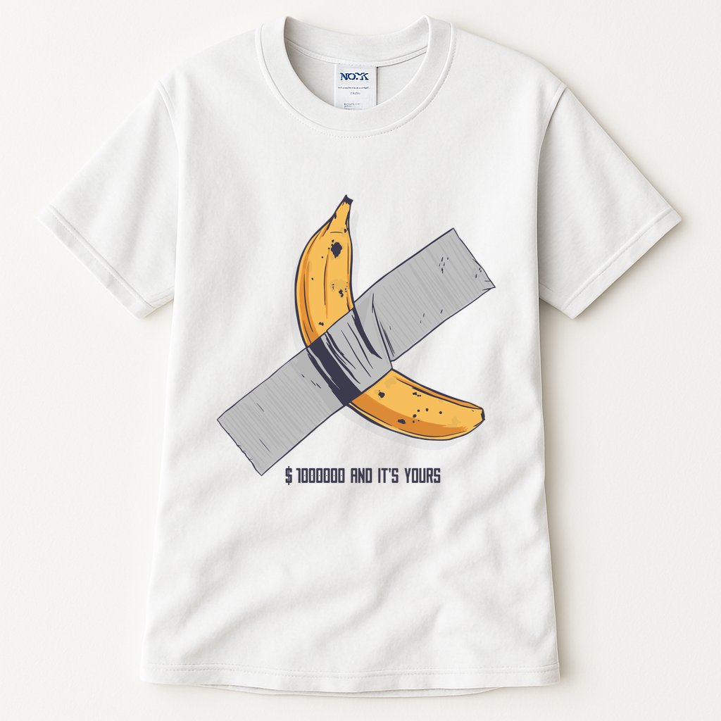 Taped Banana Funny Tall T-Shirt