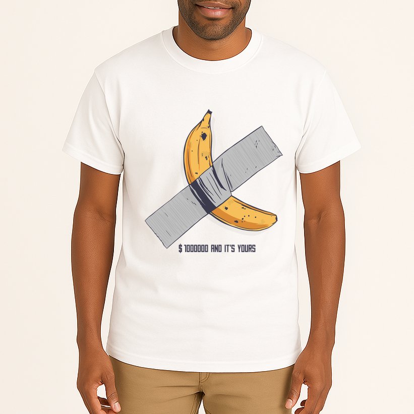Taped Banana Funny Tall T-Shirt