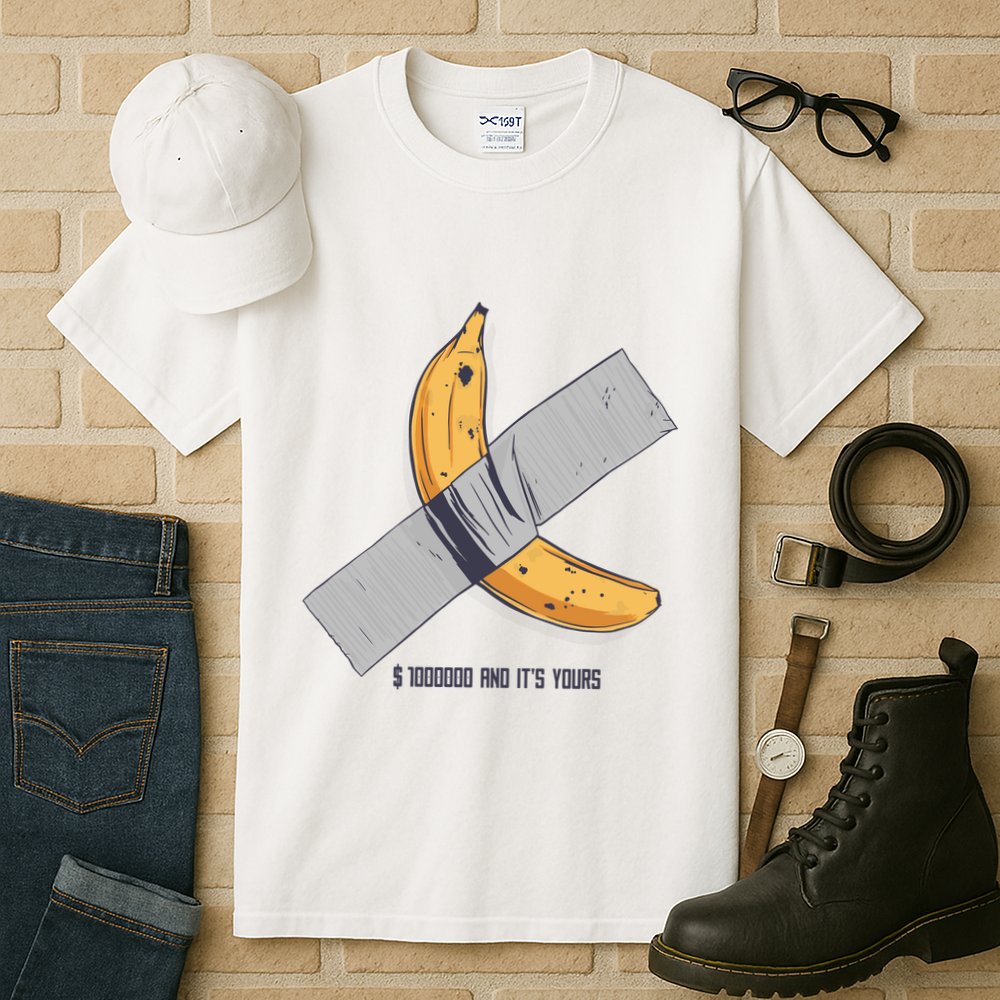 Taped Banana Funny Tall T-Shirt