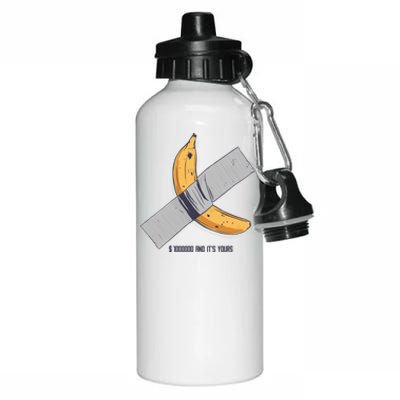 Taped Banana Funny Aluminum Water Bottle