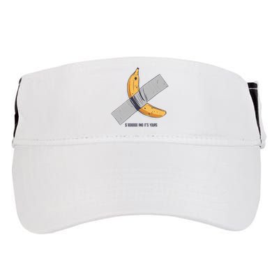 Taped Banana Funny Adult Drive Performance Visor