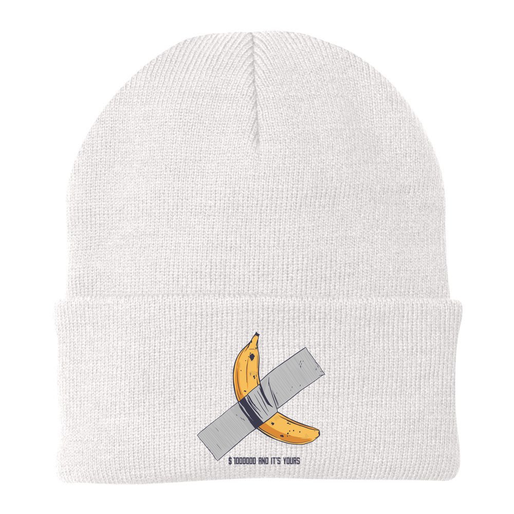 Taped Banana Funny Beanie