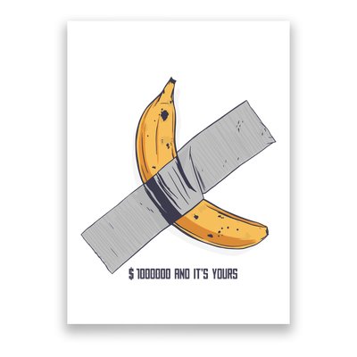 Taped Banana Funny Poster