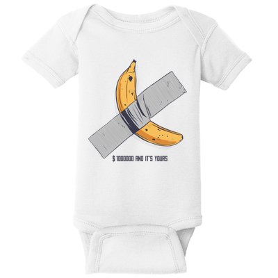 Taped Banana Funny Baby Bodysuit