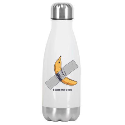 Taped Banana Funny Stainless Steel Insulated Water Bottle