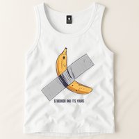 Taped Banana Funny Tank Top