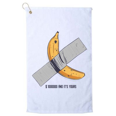 Taped Banana Funny Golf Towel
