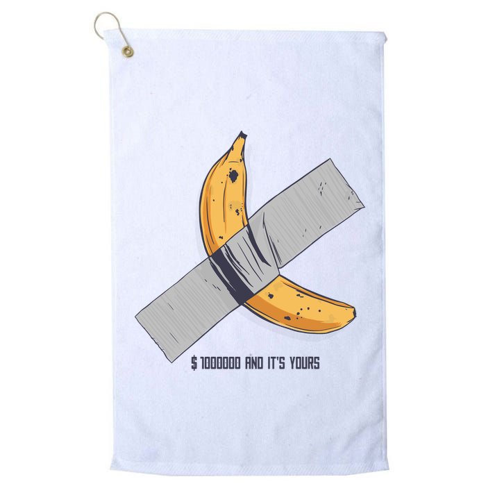 Taped Banana Funny Golf Towel