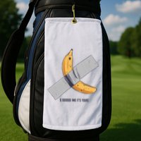 Taped Banana Funny Golf Towel