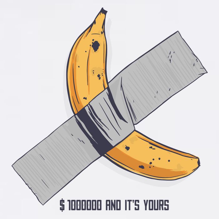 Taped Banana Funny Golf Towel