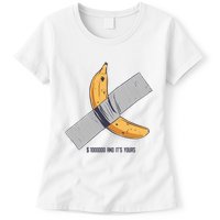Taped Banana Funny Womens T-Shirt