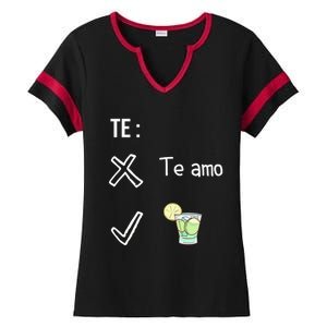 Te Amo Quila Tequila Funny Mexican Ing Cinco De Mayo Cool Gift Ladies Halftime Notch Neck Tee