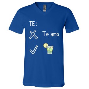 Te Amo Quila Tequila Funny Mexican Ing Cinco De Mayo Cool Gift V-Neck T-Shirt