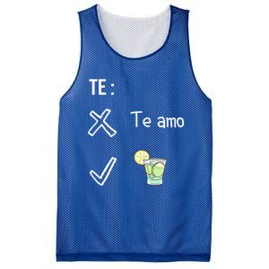 Te Amo Quila Tequila Funny Mexican Ing Cinco De Mayo Cool Gift Mesh Reversible Basketball Jersey Tank