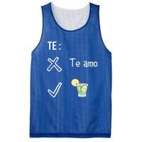 Te Amo Quila Tequila Funny Mexican Ing Cinco De Mayo Cool Gift Mesh Reversible Basketball Jersey Tank