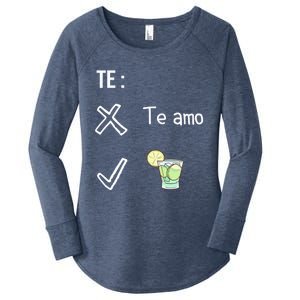 Te Amo Quila Tequila Funny Mexican Ing Cinco De Mayo Cool Gift Women's Perfect Tri Tunic Long Sleeve Shirt