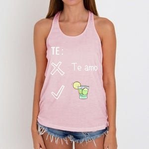 Te Amo Quila Tequila Funny Mexican Ing Cinco De Mayo Cool Gift Women's Knotted Racerback Tank