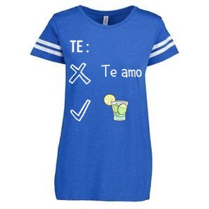 Te Amo Quila Tequila Funny Mexican Ing Cinco De Mayo Cool Gift Enza Ladies Jersey Football T-Shirt