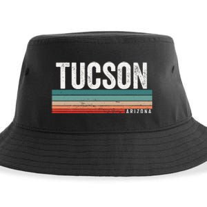 Tucson Arizona Retro Sunset Tucson Az Tucson Sustainable Bucket Hat