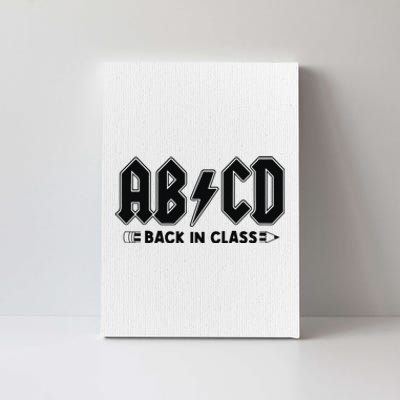 Teachers ABCD Rock Graphic Back To School Canvas