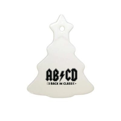 Teachers ABCD Rock Graphic Back To School Ceramic Tree Ornament