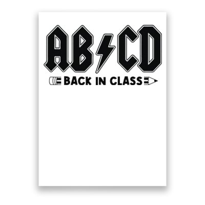 Teachers ABCD Rock Graphic Back To School Poster